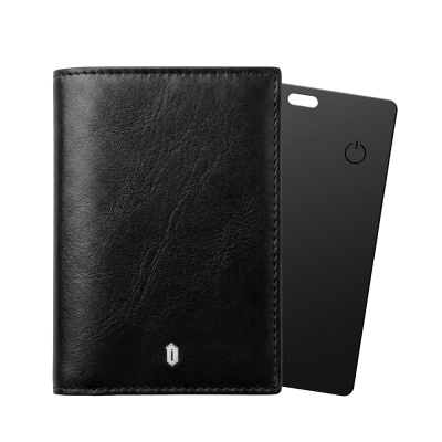 Wiwu Royal Wallet Android ve iOS Cihazlar için RFID Özellikli PU Deri Cüzdan Siyah