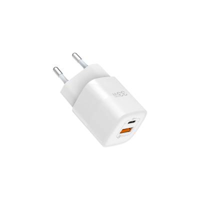 Wiwu RY-U33 GaN Tech PD QC 3.0 Travel Charger with Fast Charge 33W White