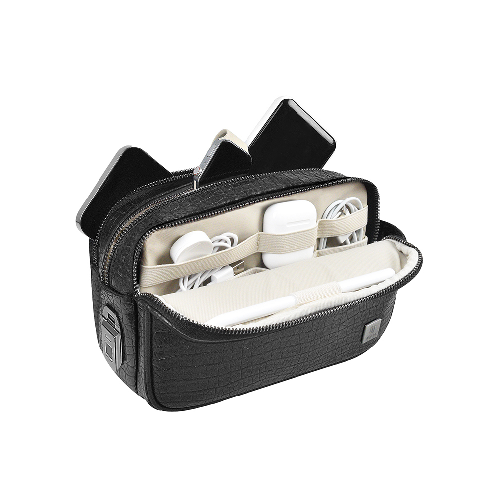 Wiwu Salem Series Fingerprint Lock Multifunctional Portable Mobile Accessory Bag - 6
