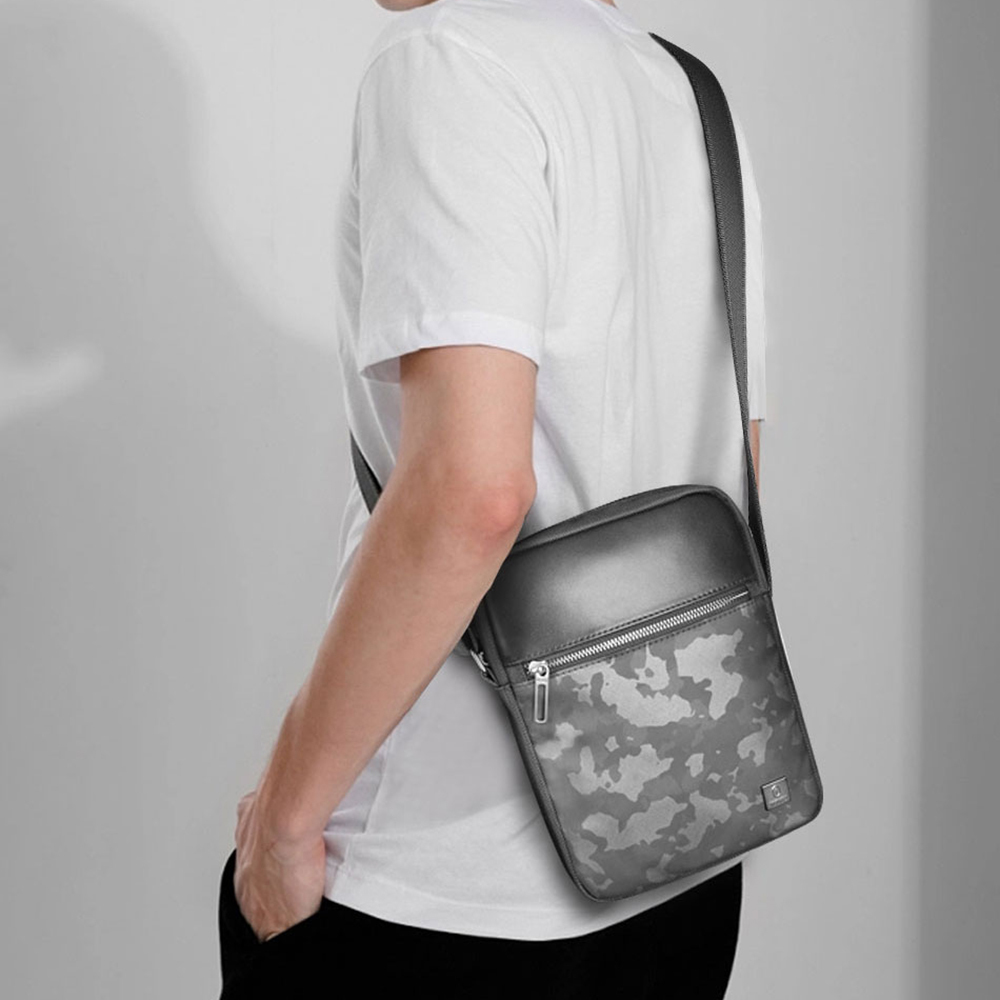 Wiwu Salem Series Sling Waterproof Polyester Fabric Crossbody Bag - 11