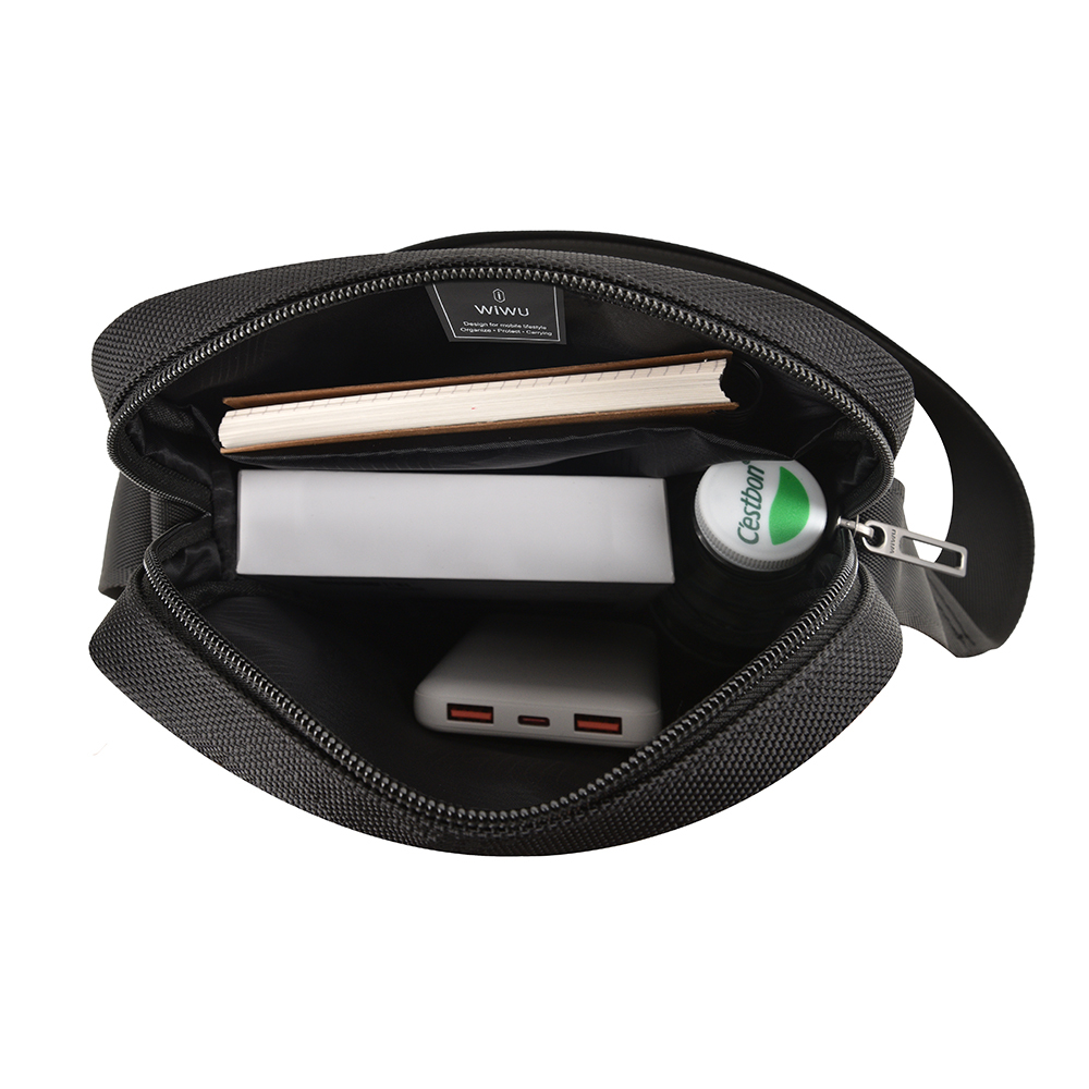 Wiwu Salem Series Sling Waterproof Polyester Fabric Crossbody Bag - 6