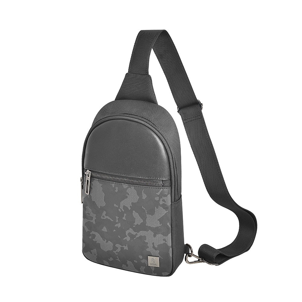 Wiwu Salem Serisi Crossbody Su Geçirmez Polyester Kumaş Omuz Askılı Çapraz Vücut Çantası - 1