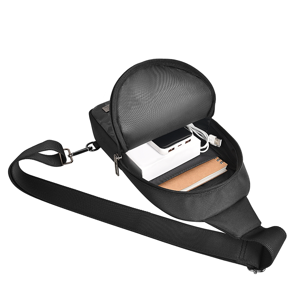Wiwu Salem Serisi Crossbody Su Geçirmez Polyester Kumaş Omuz Askılı Çapraz Vücut Çantası - 6