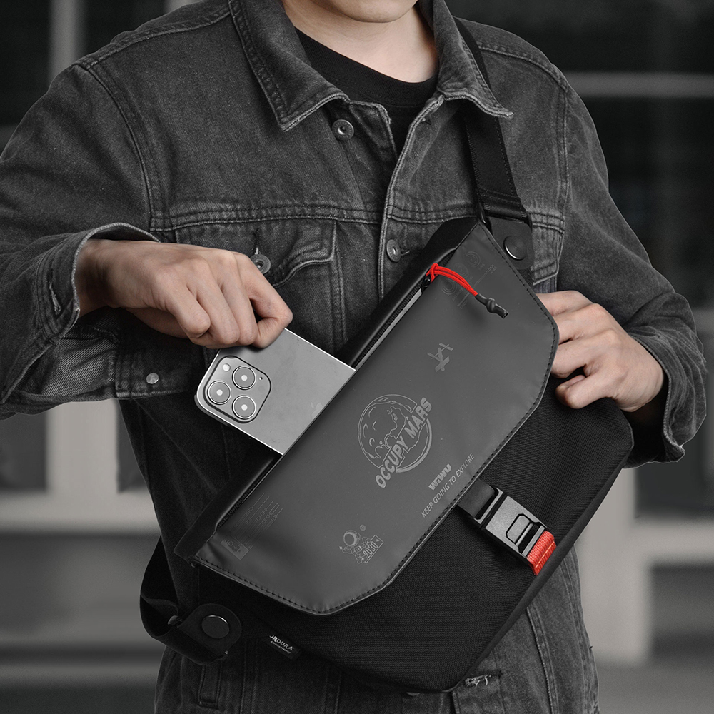 Wiwu Space Exploration Message Bag X Dupont Cordura 1000D Nylon Fabric Crossbody Bag - 9
