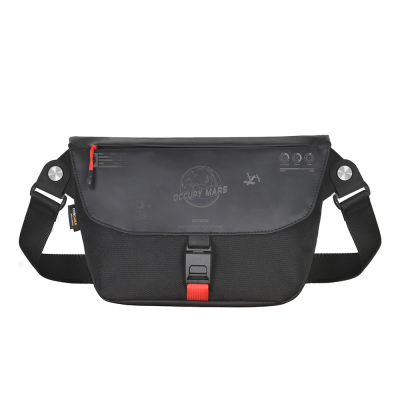Wiwu Space Exploration Message Bag X Dupont Cordura 1000D Nylon Fabric Crossbody Bag Black