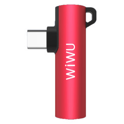 Wiwu ST05 Type-C Ses Adaptörü Kırmızı