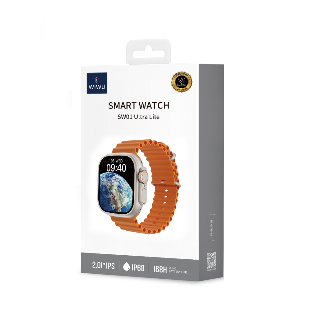 Wiwu SW01 Ultra Lite iOS and Android Compatible Smart Watch - 18