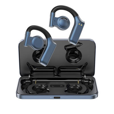 Wiwu T18 Clera Sound Serisi Serbest Ayarlanabilir Kulak İçi Bluetooth 5.2 Kulaklık Mavi