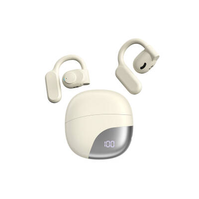 Wiwu T20 Openbuds TWS Wireless 5.3 Kulak İçi Bluetooth Kulaklık Krem