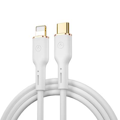 Wiwu Vigor YQ-01 Type-C to Lightning Flexible PD Data Cable 27W 480Mbps 1.2M White