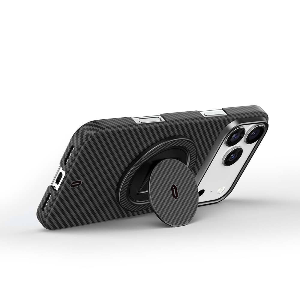 Wiwu Warriors Series Aramid Fiber 360 Degree Rotating Magnetic Ring Stand Phone Holder - 5