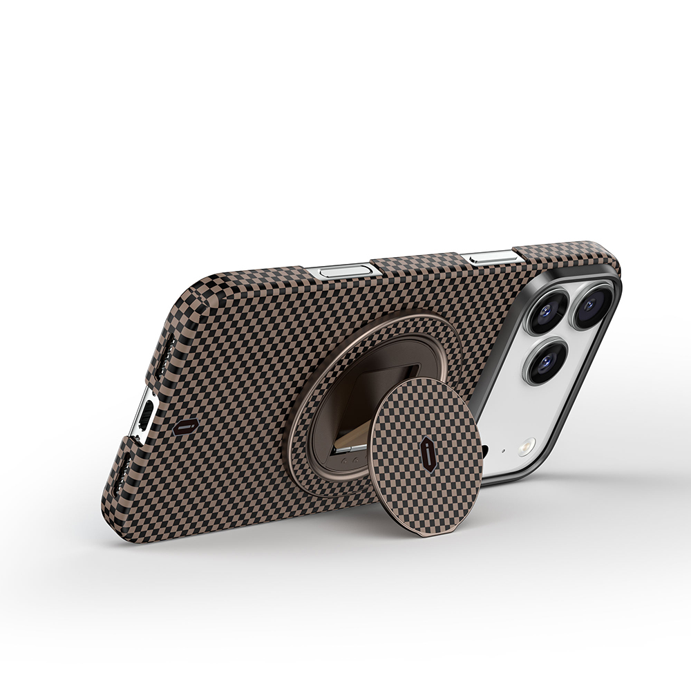 Wiwu Warriors Serisi Aramid Fiber 360 Derece Dönebilen Magnetik Ring Stand Telefon Tutucu - 3