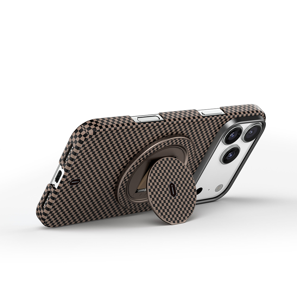 Wiwu Warriors Serisi Aramid Fiber 360 Derece Dönebilen Magnetik Ring Stand Telefon Tutucu - 4