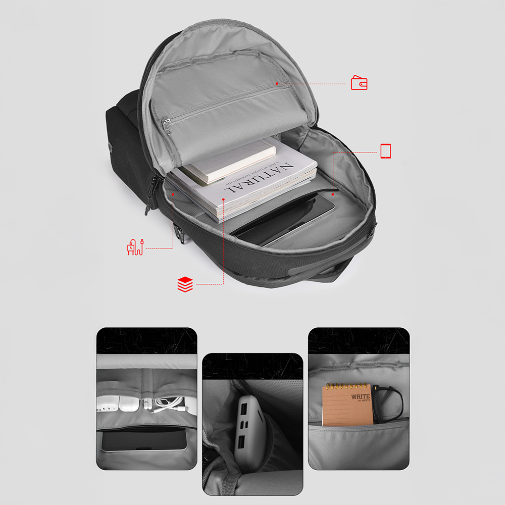Wiwu Warriors X Pro Cordura 1200D Su Geçirmez Sırt Çantası - 11