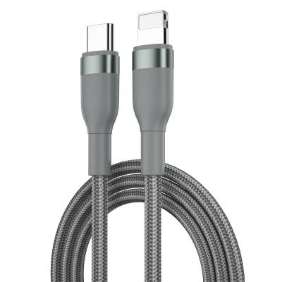 Wiwu WI-C017 Concise Series Type-C to Lightning PD Data Cable 30W 1.2 Meters Grey