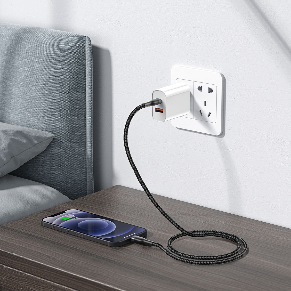 Wiwu Wİ-C017 Concise Serisi Type-C to Lightning PD Data Kablo 30W 2 Metre - 7