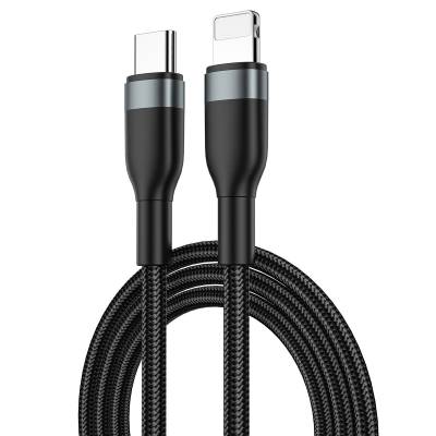 Wiwu Wİ-C017 Concise Serisi Type-C to Lightning PD Data Kablo 30W 2 Metre Siyah