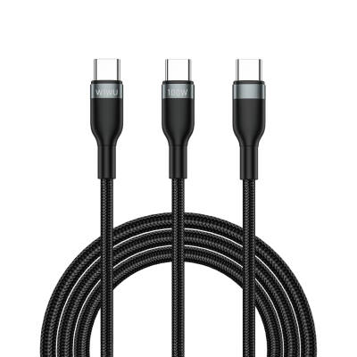 Wiwu Wi-C029 Concise Series 2in1 Type-C PD Data and Charging Cable 100W 1.2M Black