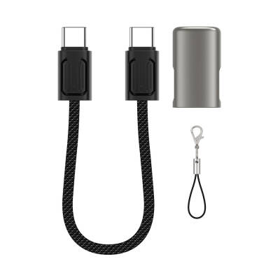 Wiwu Wi-C040 Concise Series Type-C to Type-C Fast Charging Data and Charging Cable 100W 15cm Black