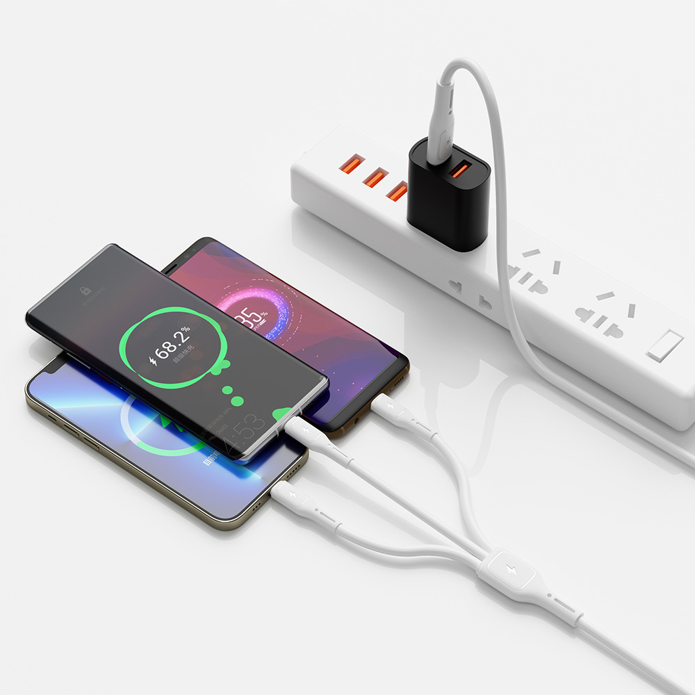 Wiwu Wi-C046E Starlink Series 3in1 USB-C to Lightning – Type-C – Micro Charging and Data Cable 60W 1.2M - 4
