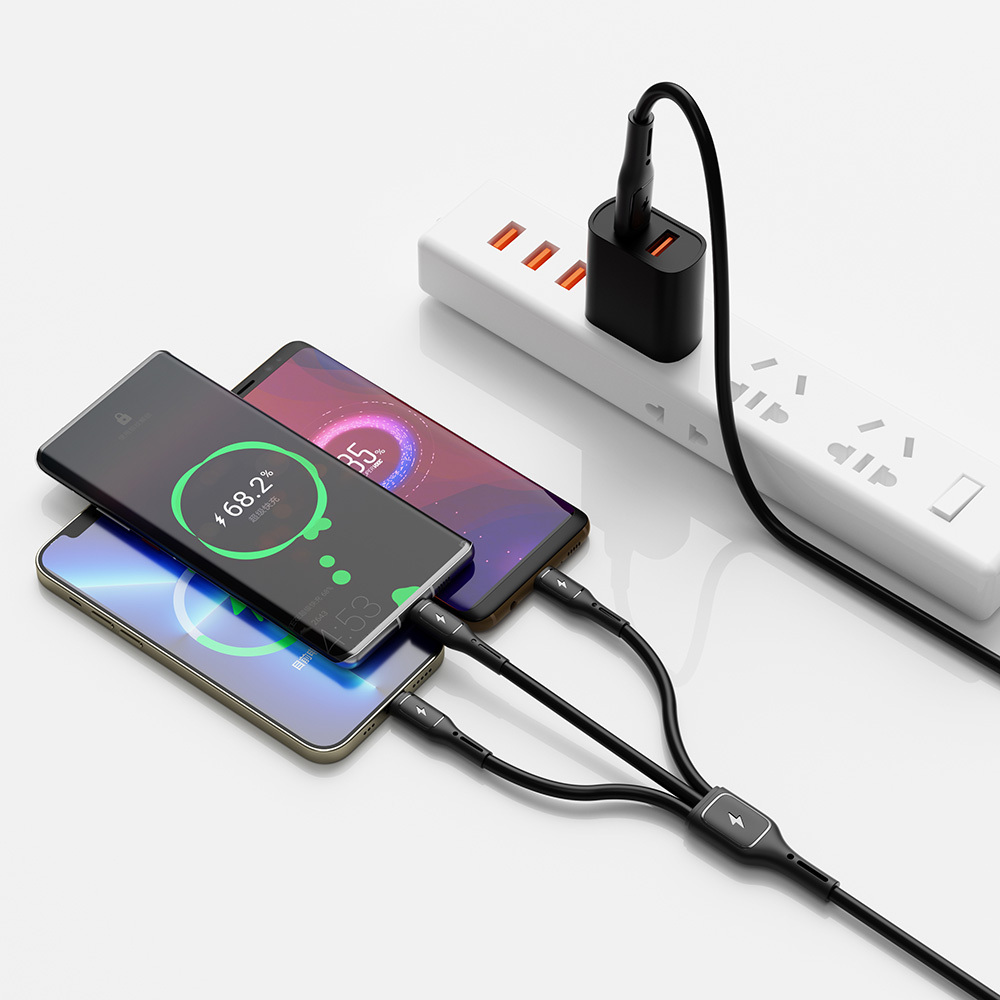 Wiwu Wi-C046E Starlink Series 3in1 USB-C to Lightning – Type-C – Micro Charging and Data Cable 60W 1.2M - 7