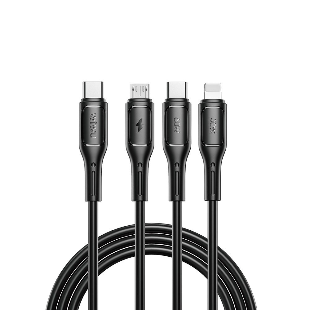 Wiwu Wi-C046E Starlink Series 3in1 USB-C to Lightning – Type-C – Micro Charging and Data Cable 60W 1.2M - 2