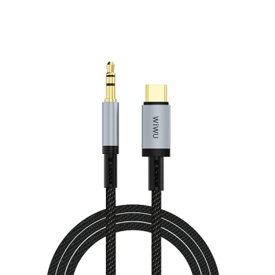 Wiwu Wi-C048 Legend Audio Series Type-C to 3.5mm Aux Audio Cable 1.5M Black