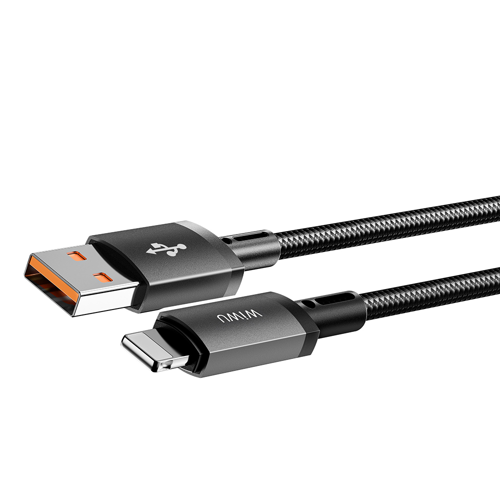 Wiwu Wi-C055 Titanlink Serisi USB-A to Lightning Hızlı Şarj Özellikli Data ve Şarj Kablosu 1M - 3