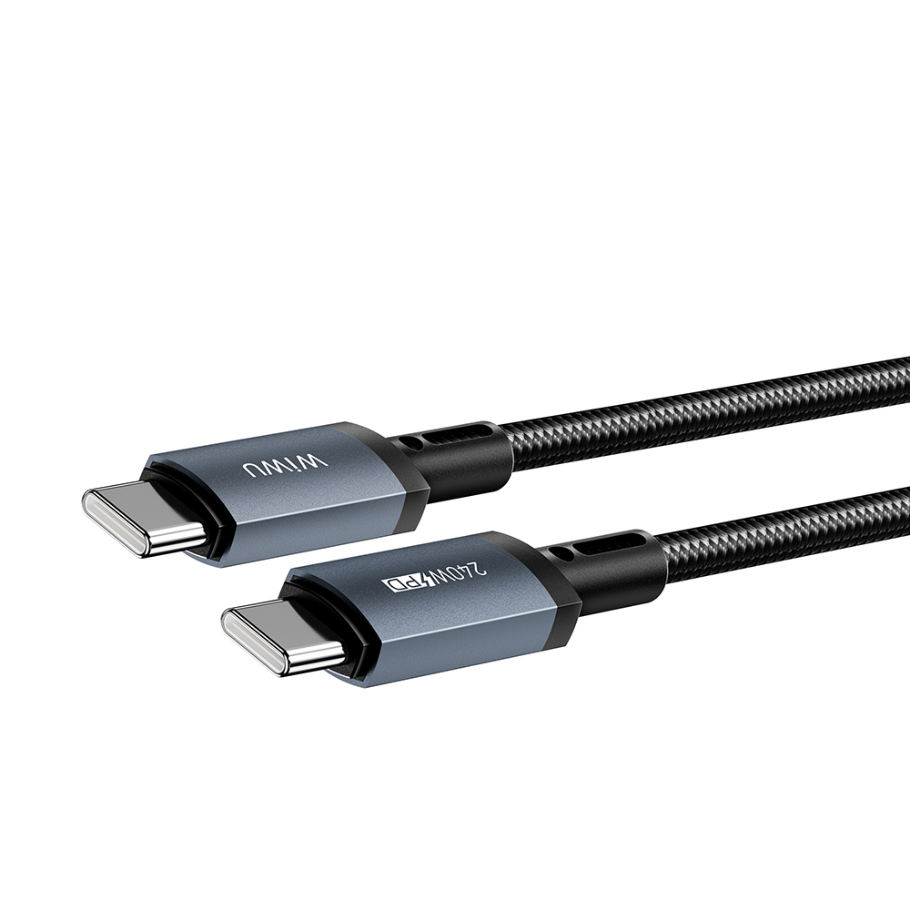Wiwu Wi-C058 Titanlink Serisi Type-C to Type-C Hızlı Şarj Özellikli Data ve Şarj Kablosu 240W 1.5M - 3