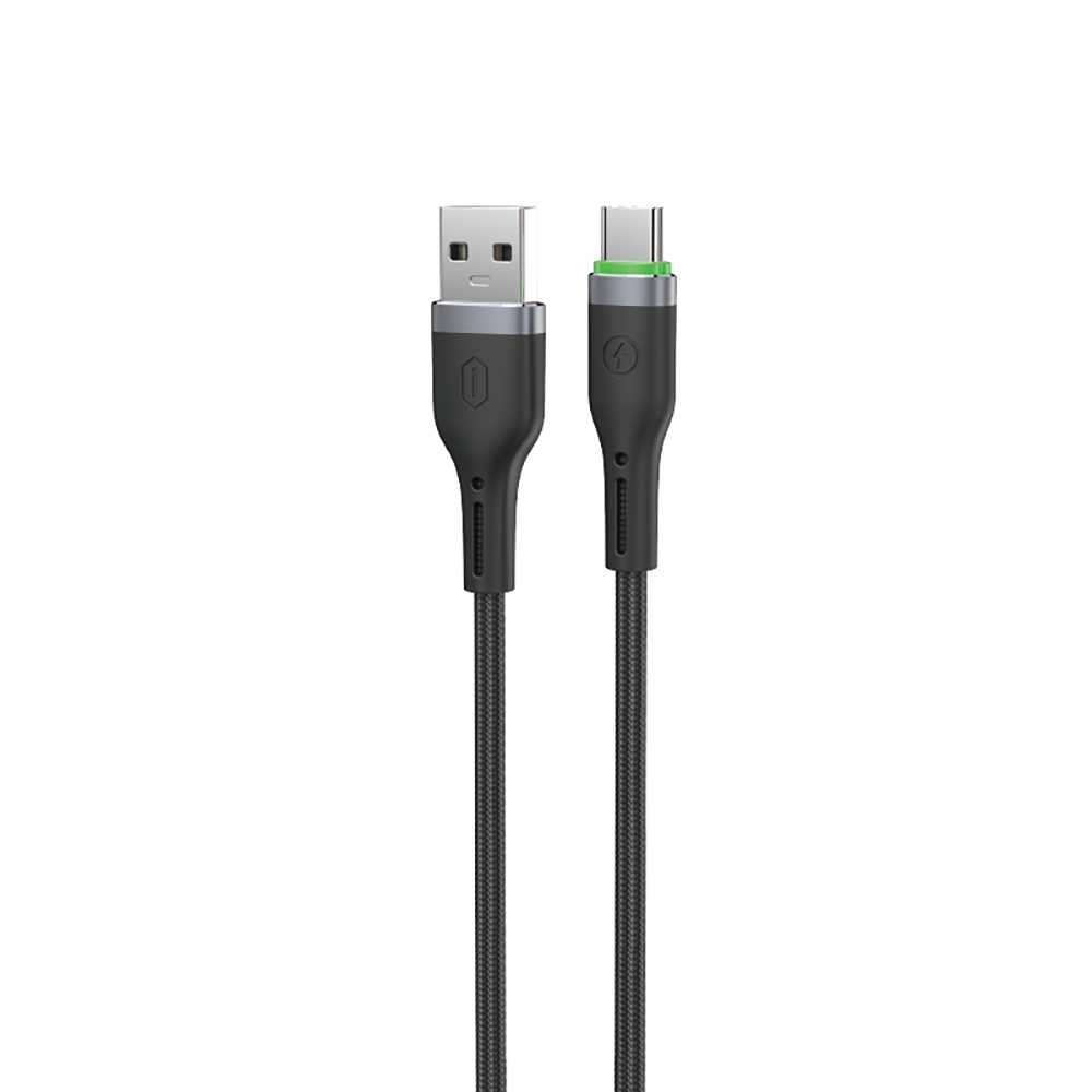 Wiwu Wi-C067 Orginlink Series LED Indicator USB-A to Type-C Fast Charging Data and Charging Cable 1M - 3
