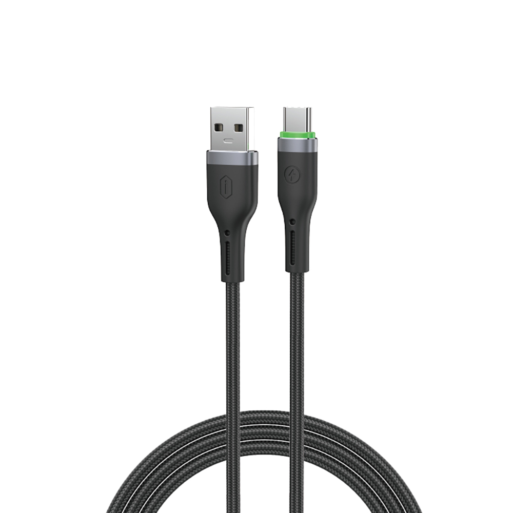 Wiwu Wi-C067 Orginlink Serisi LED Göstergeli USB-A to Type-C Hızlı Şarj Özellikli Data ve Şarj Kablosu 1M - 2