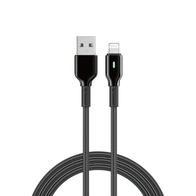 Wiwu Wi-C074 Drualink Series USB-A to Lightning Fast Charging Cable 1M Black