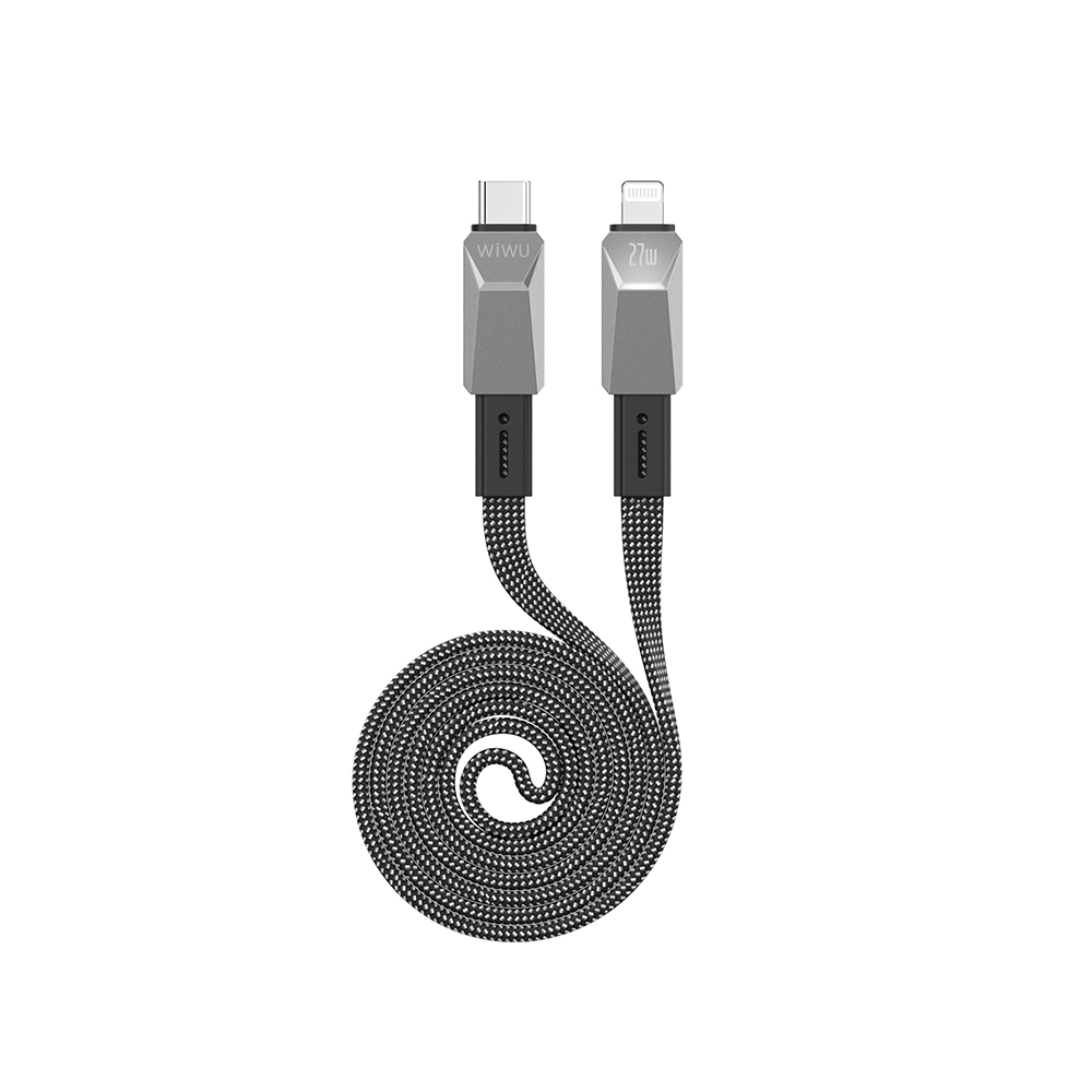 Wiwu Wi-C077 Cyberlink Series Type-C to Lightning Fast Charging Data and Charging Cable 27W 1M - 3