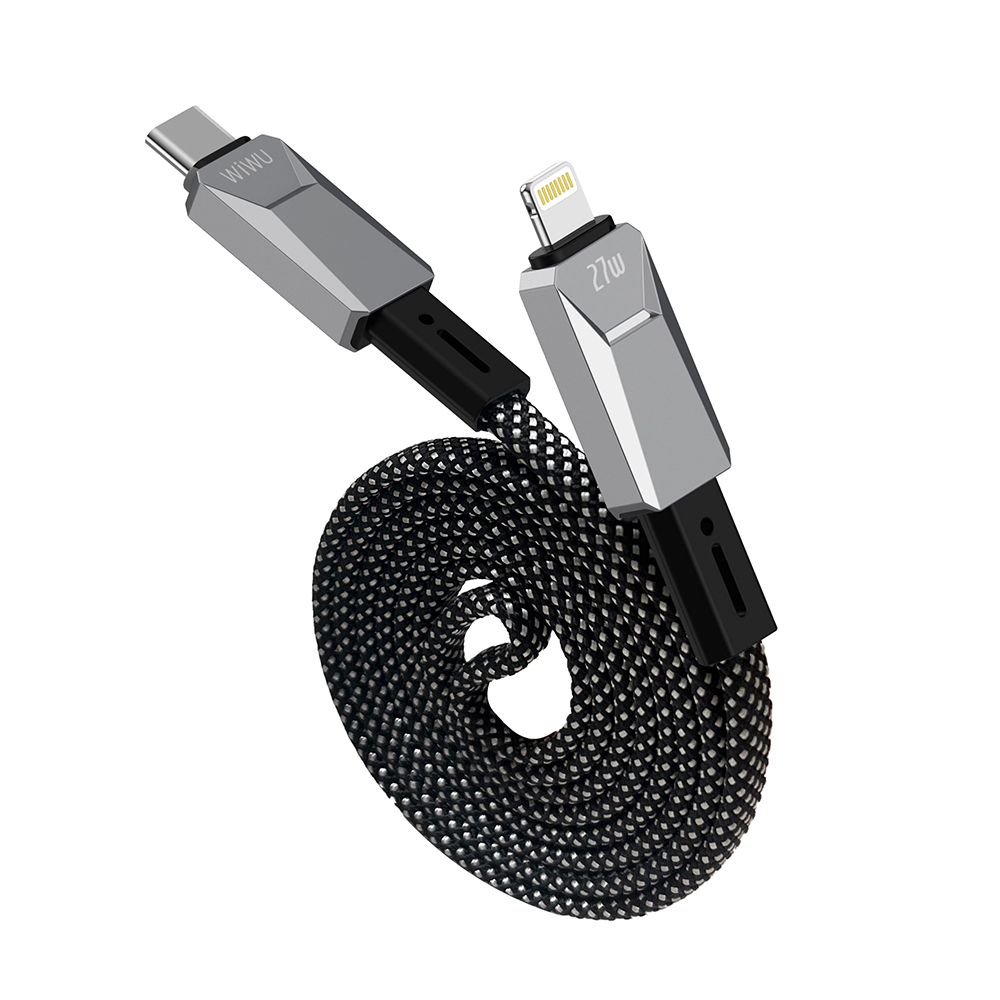 Wiwu Wi-C077 Cyberlink Series Type-C to Lightning Fast Charging Data and Charging Cable 27W 1M - 4