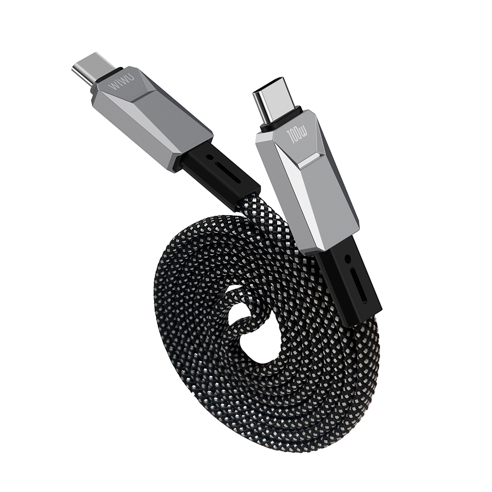 Wiwu Wi-C078 Cyberlink Series Type-C to Type-C PD Fast Charging Data and Charging Cable 100W 1M - 4