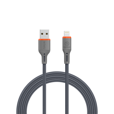 Wiwu Wi-C095 FlameGuard Series USB-A to Lightning Data and Charging Cable 1.2M Grey