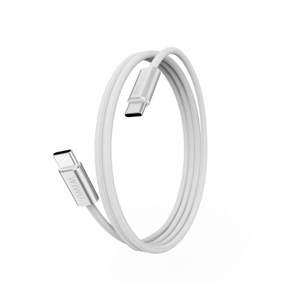 Wiwu Wi-C101 Essen Series Type-C to Type-C Fast Charging Data and Charging Cable 240W 1.5M White