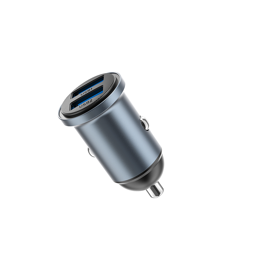 Wiwu Wi-CC031 Nano Lite Series Dual USB-A Fast Charging Car Charger PD 12W - 5