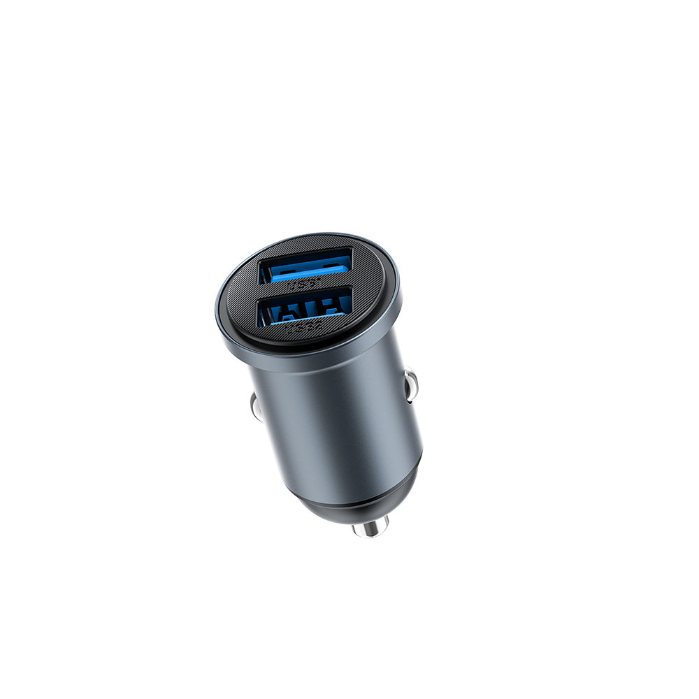 Wiwu Wi-CC031 Nano Lite Series Dual USB-A Fast Charging Car Charger PD 12W - 6