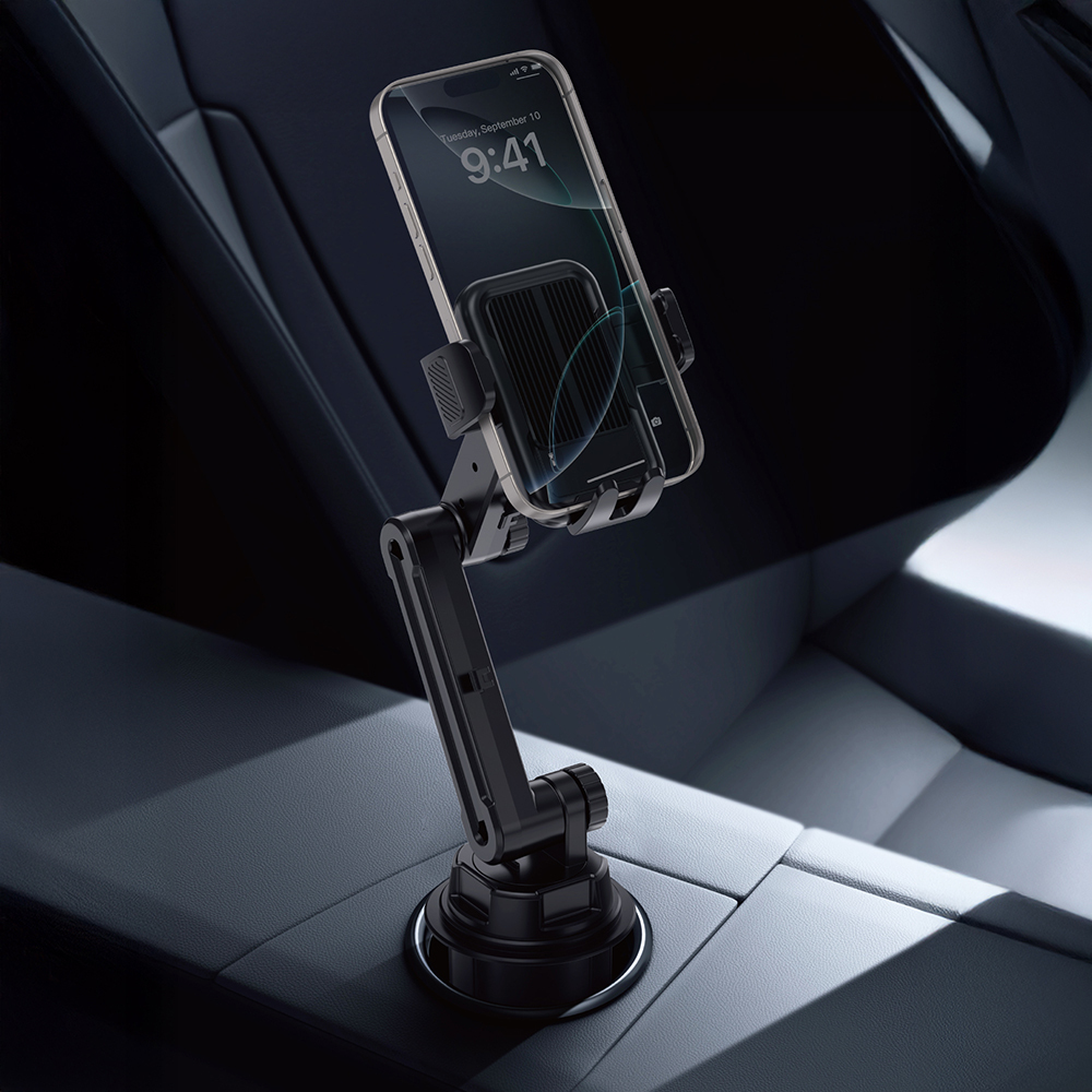 Wiwu Wi-CH059 Gentleman 360 Derece Dönebilen Teleskopik Açılı Bardaklık Tasarım Araç Telefon Tutucu - 8