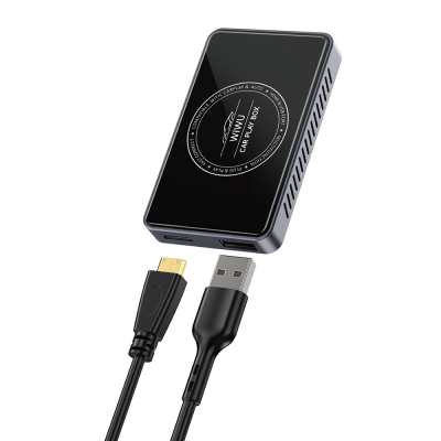 Wiwu Wi-CP004 HDMI Girişli Bölünmüş Ekran Özellikli CarPlay Wireless Adaptör 2.0 Siyah