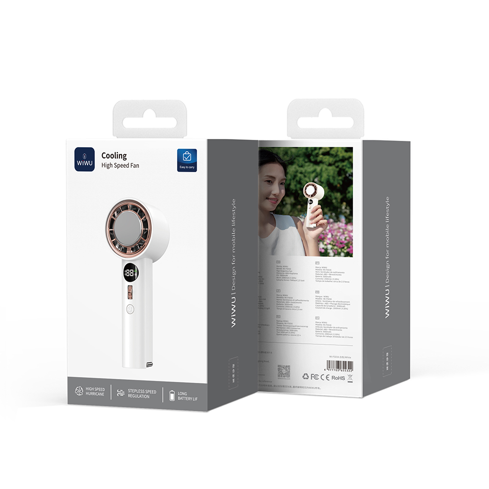 Wiwu Wi-FS016 Dijital LED Göstergeli Soğutucu El Fanı - 12