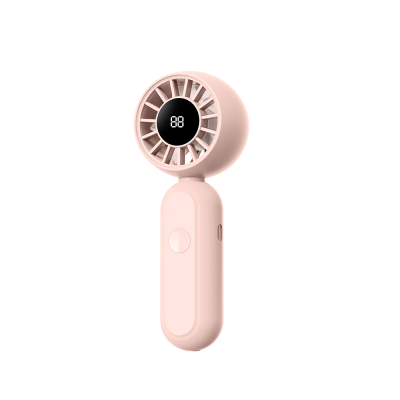 Wiwu Wi-FS017 Bubble Mini Pro Serisi 3 Kademeli Dijital LED Göstergeli Katlanabilir Portatif Soğutucu El Fanı Pembe