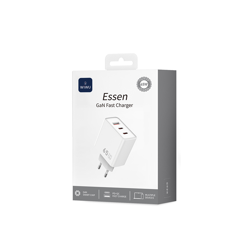 Wiwu Wi-G005 Essen Series GaN Tech PD Fast Charging Charging Head 65W - 12
