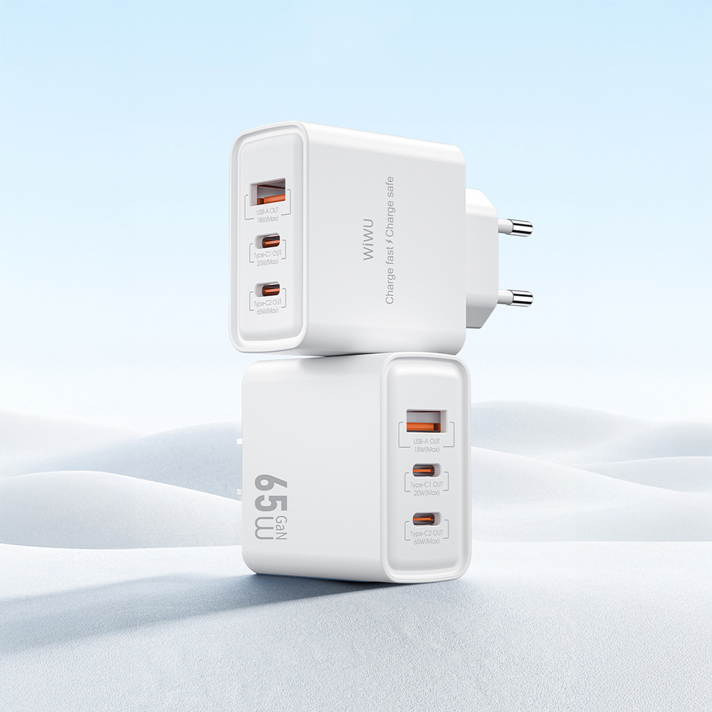 Wiwu Wi-G005 Essen Serisi GaN Tech PD Hızlı Şarj Özellikli Şarj Başlığı 65W - 5