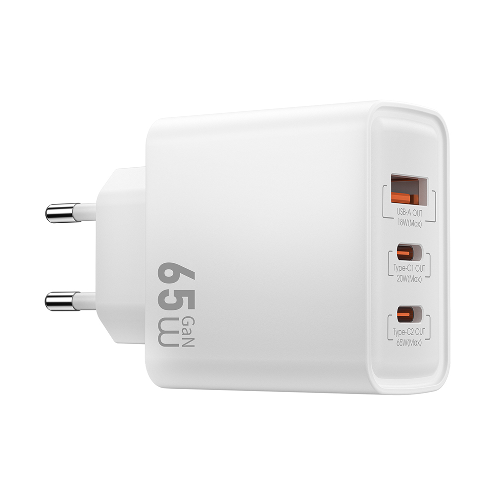 Wiwu Wi-G005 Essen Serisi GaN Tech PD Hızlı Şarj Özellikli Şarj Başlığı 65W - 1