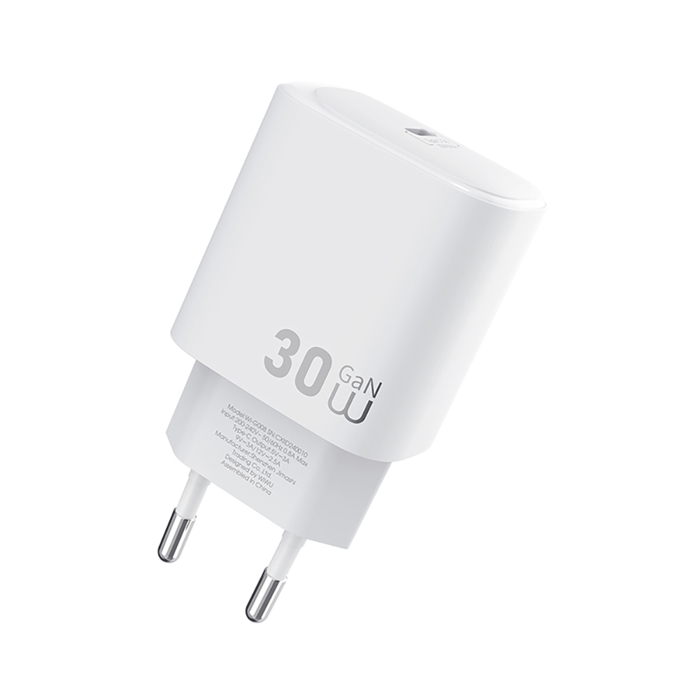 Wiwu Wi-G008 Essen Series GaN Tech PD Fast Charging Head Type-C to Type-C PD 30W Wired Charging Set - 3