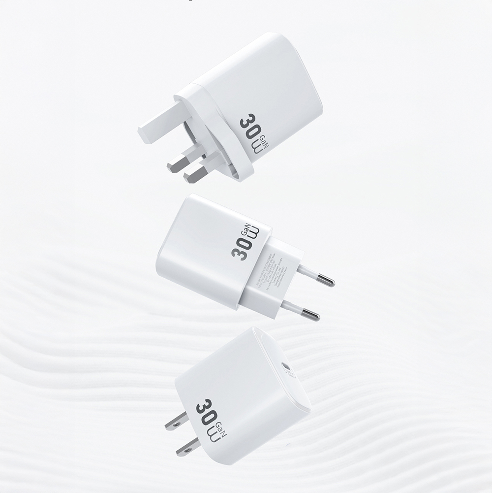 Wiwu Wi-G008 Essen Serisi GaN Tech PD Hızlı Şarj Başlığı Type-C to Type-C PD 30W Kablolu Şarj Seti - 6