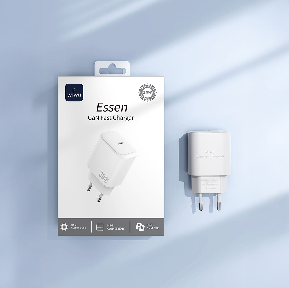 Wiwu Wi-G008 Essen Serisi GaN Tech PD Hızlı Şarj Özellikli Şarj Başlığı 30W - 10