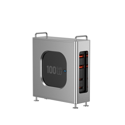Wiwu Wi-G013 Warrior Serisi GaN Tech Hızlı Şarj Özellikli Şarj Başlığı 100W Siyah